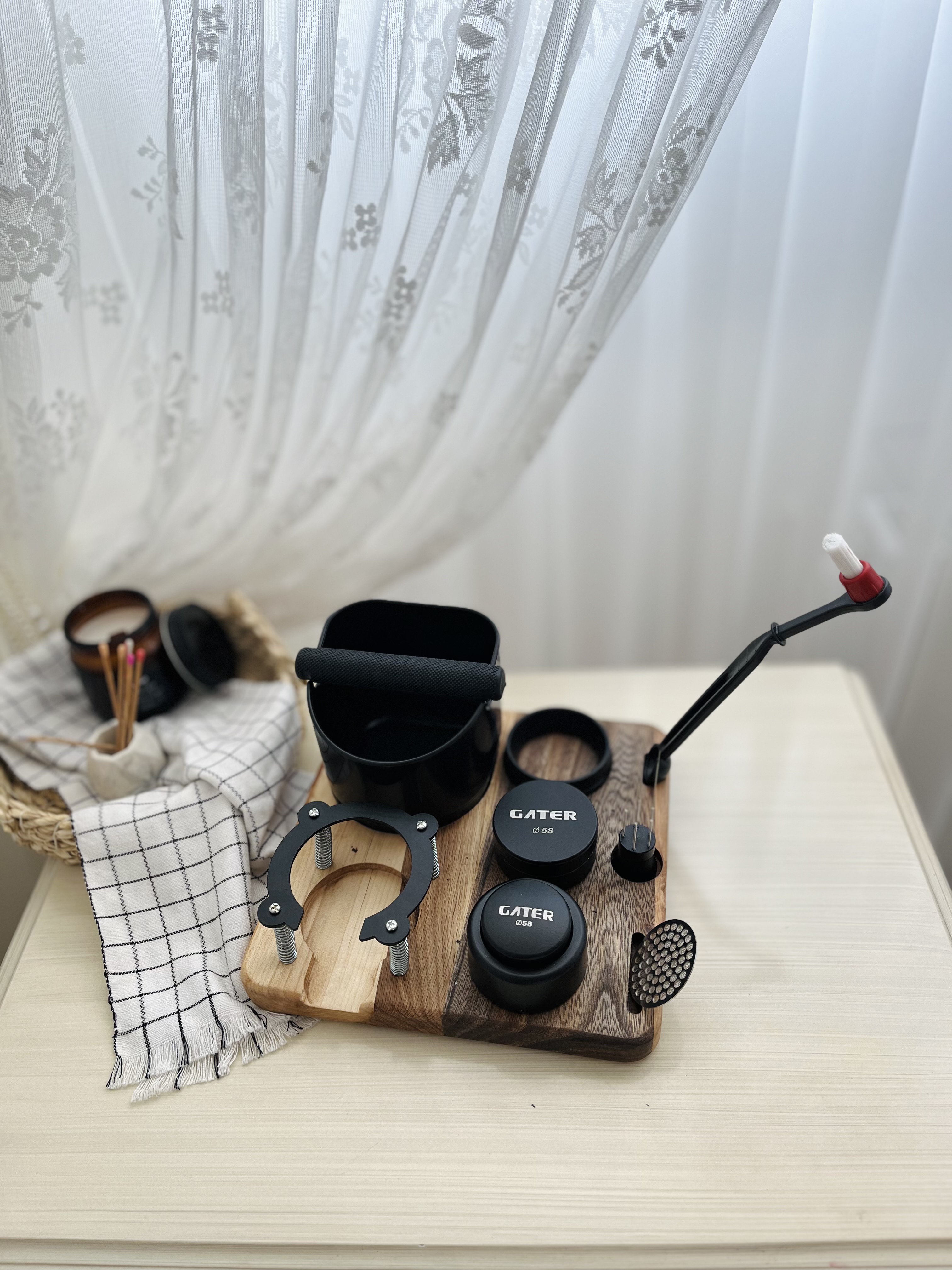 ست باریستا با استند چوبی سایز ۵۸