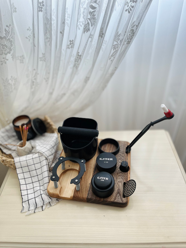 ست باریستا با استند چوبی سایز ۵۸