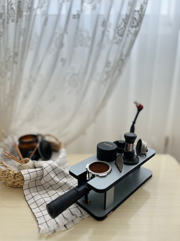 ست تجهیزات بارگرم با استند چوبی مستطیلی